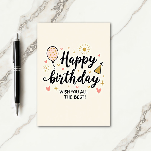 Sparkling Birthday Wishes Card