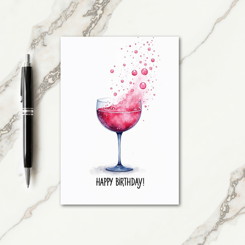 Sparkling Bubble Birthday Card