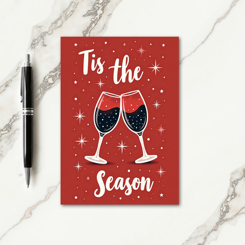 Sparkling Cheers Christmas Card