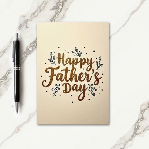 Sparkling Fathers Day Card