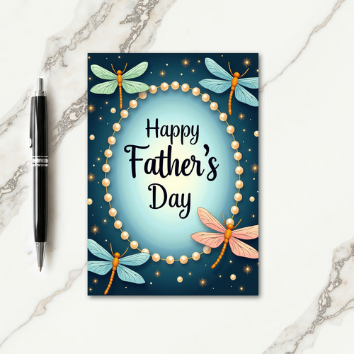 Sparkling Fathers Day Wish Card