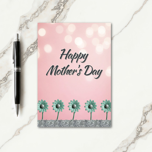 Sparkling Floral Love Card