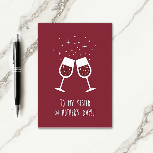 Sparkling Mothers Day Toast Card