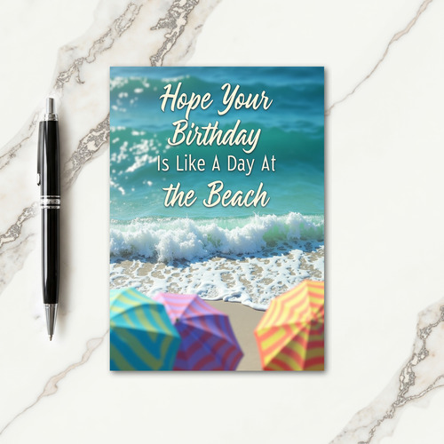 Sparkling Sea Birthday Card