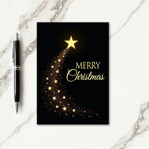 Sparkling Star Christmas Card thumbnail