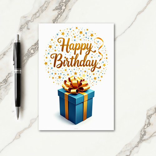 Sparkling Stars Birthday Card