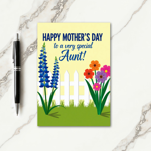 Special Aunts Mothers Day Card