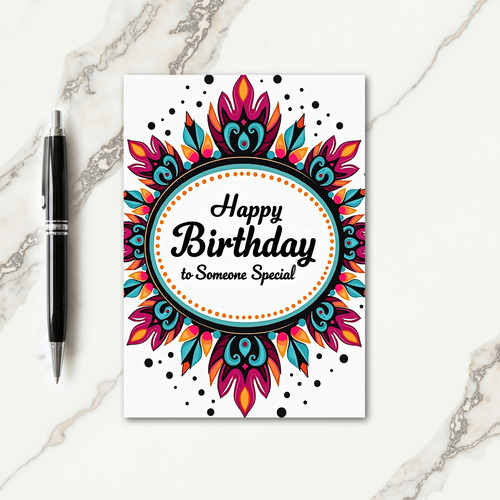 Special Birthday Vibrant Art Card