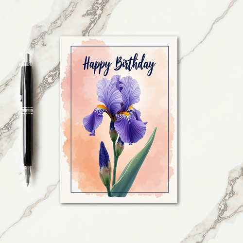 Special Birthday Watercolor Bloom Card