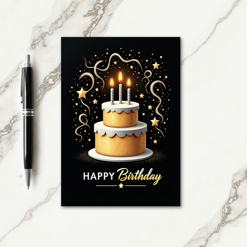 Special Candle Cake Card