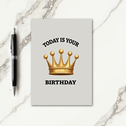 Special Crown Birthday Card