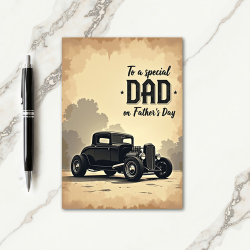 Special Dad Auto Fathers Day Card