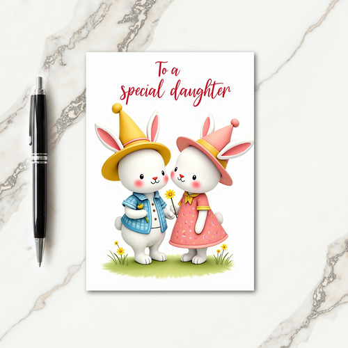 Special Daughter Flower Friend Card