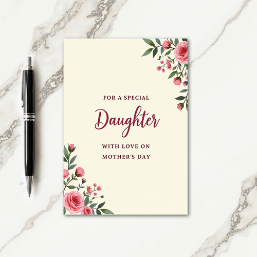 Special Daughter Mothers Day Card