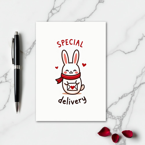 Special Delivery Rabbit Card