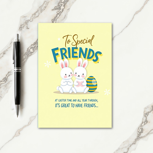 Special Friends Easter Time Card