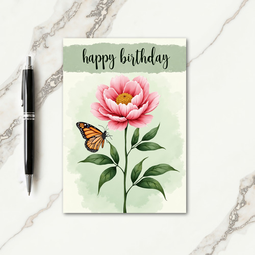 Special Fuchsia Flower Card