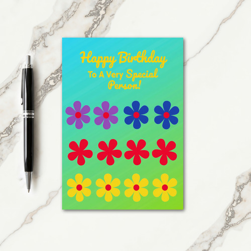 Special Gradient Birthday Card