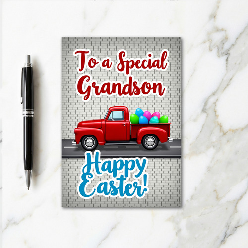 Special Grandson Happy Easter Card