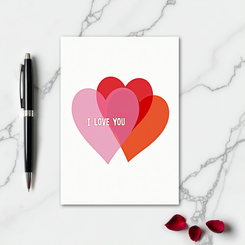 Special I Love You Hearts Card