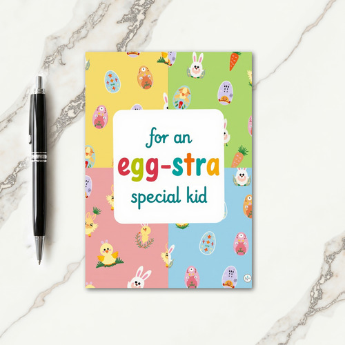 Special Kid Easter Time Card