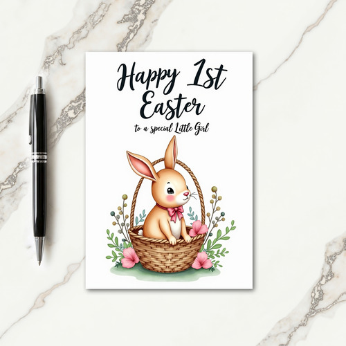Special Little Girl First Card