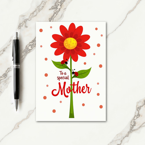 Special Mother Flower Art Card