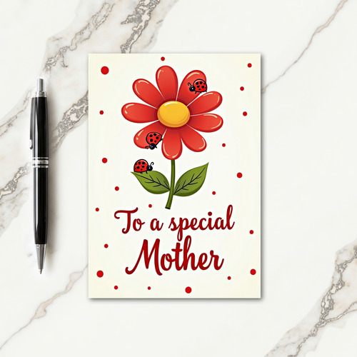 Special Mother Flower Card