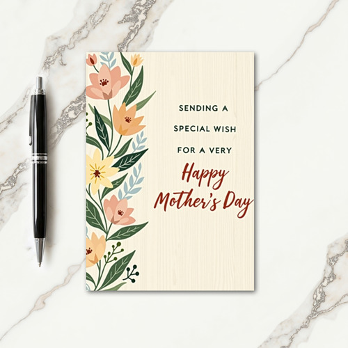 Special Mothers Day Bouquet Card