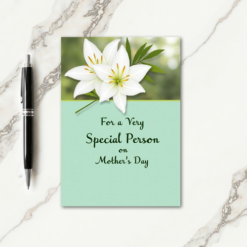 Special Mothers Day Linen Card