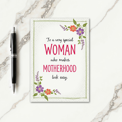 Special Mothers Day Woman Card