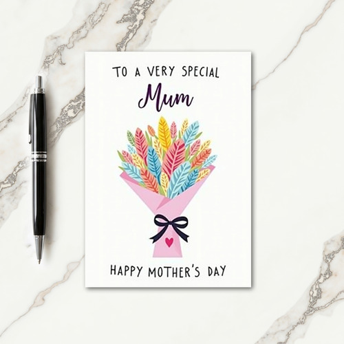 Special Mum Floral Bouquet Card
