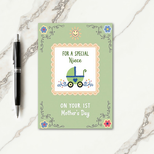 Special Niece Mothers Day Art Card