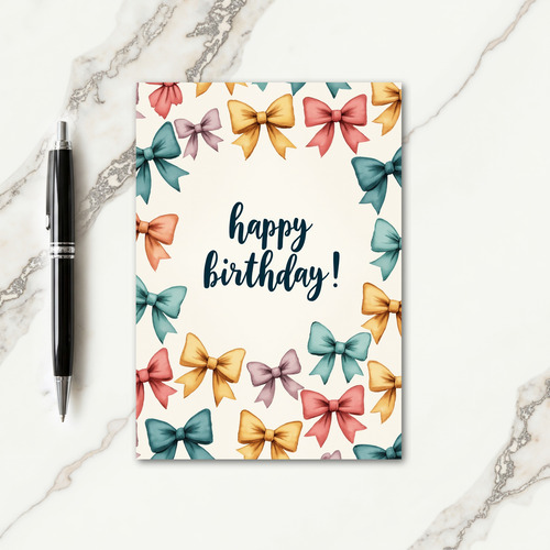 Special Script Birthday Card