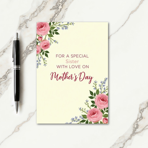 Special Sister Love Mothers Day Card