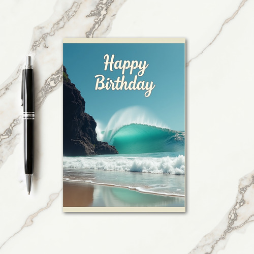 Special Surf Wave Card