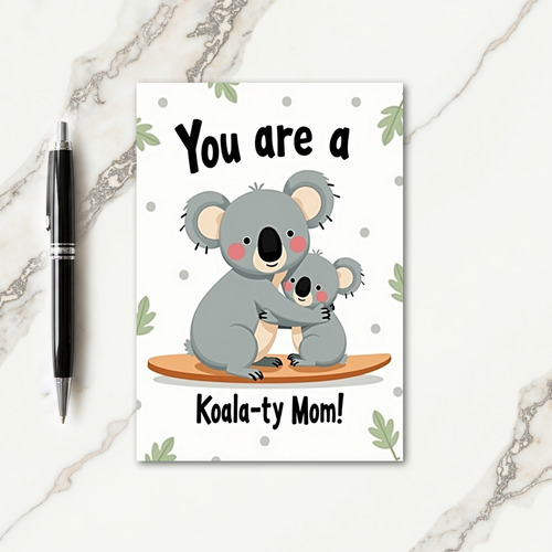 Speckled Bears Mom Appreciation Card