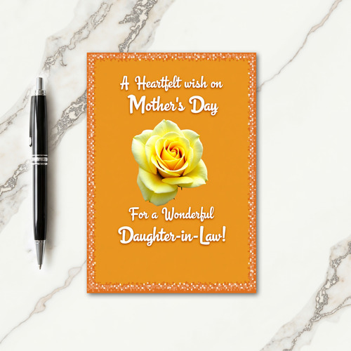 Speckled Border Mothers Day Card