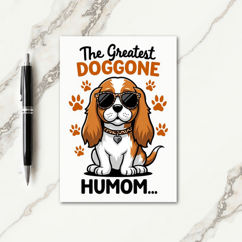 Speckled Doggone Humom Card