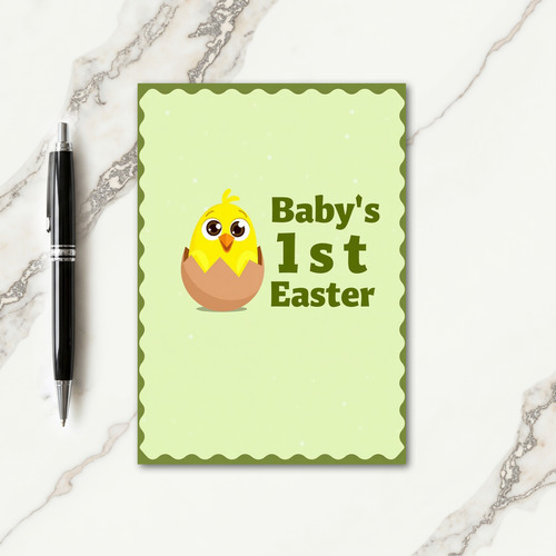 Speckled Easter Hatchling Card