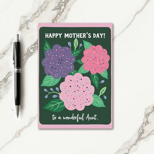 Speckled Floral Mothers Love Card