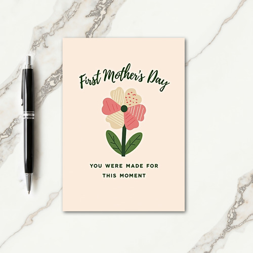 Speckled Flower Mothers Day Card