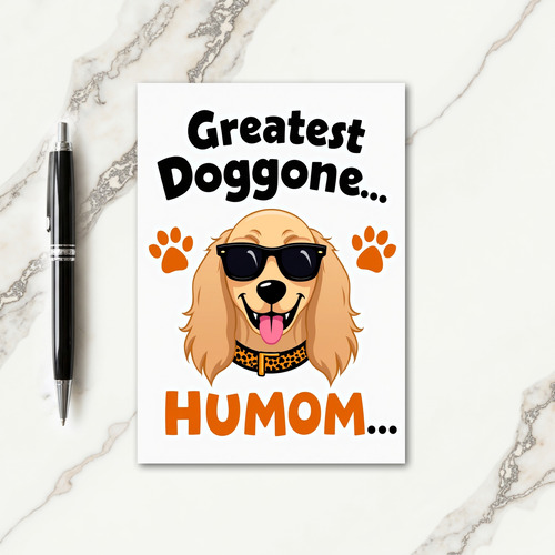 Speckled Greatest Humom Card
