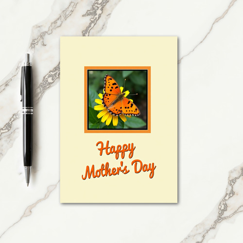 Speckled Insect Cream Card