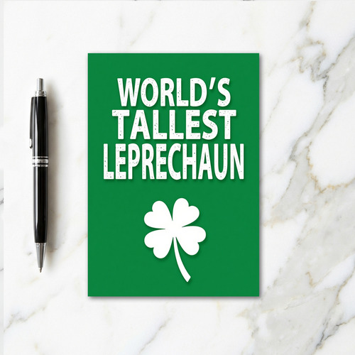 Speckled Leprechaun Message Card