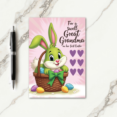 Speckled Oval Springtime Card