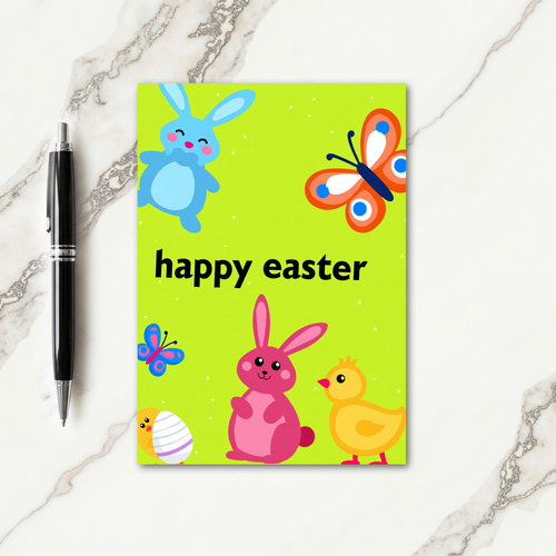 Speckled Springtime Scene Card