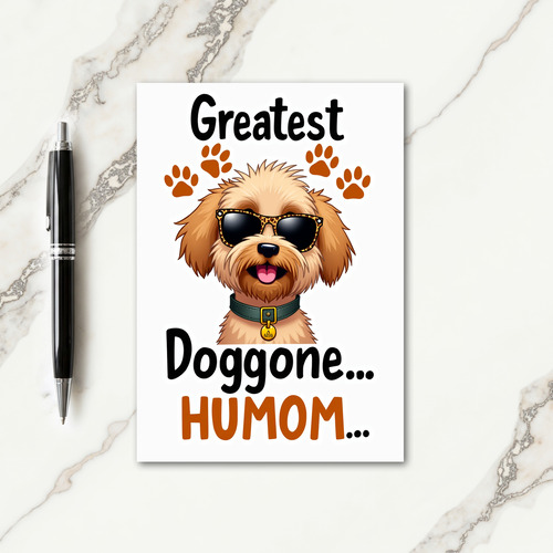 Speckled Sunglasses Dog Card