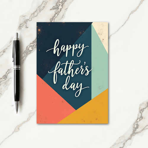 Speckled Teal Fathers Day Card
