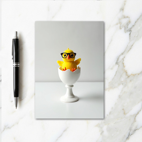 Spectacled Fowl In Cup Card